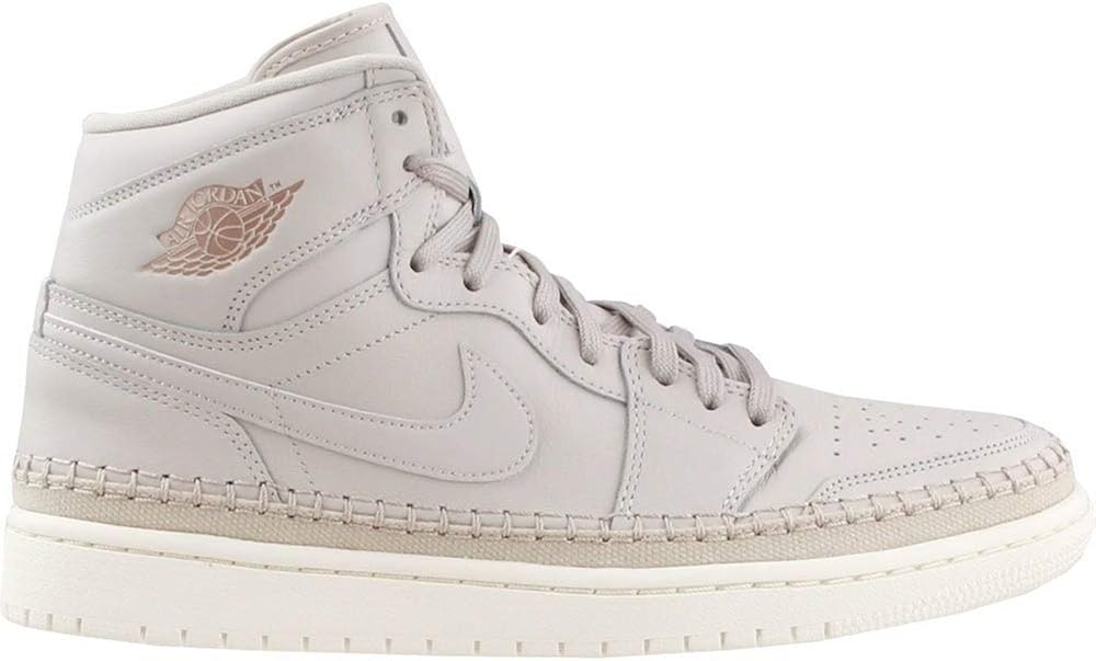 Amazon.com | Jordan Womens Air 1 Retro High Premium Basketball Sneakers Shoes Casual - Beige | Shoes