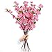 Artificial Spring Peach Blossom Cherry Plum Bouquet Branch Silk Flower