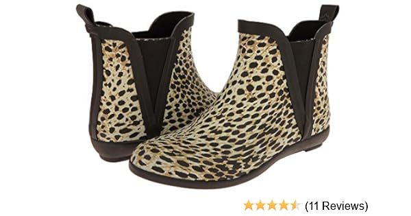 leopard print rain booties