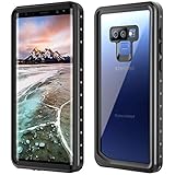 SNOWFOX Samsung Galaxy Note 9 Waterproof Case, Built-in Screen Protector Cover 360 Degree Protection Rugged Clear Bumper Underwater Waterproof Case Compatible with Samsung Galaxy Note 9