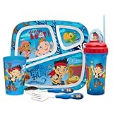 Zak Designs 5-Piece Jake and The Neverland Pirates Mealtime Serveware Set