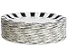 Disposable Plates - 80-Count Paper Plates, Party Supplies for Appetizer, Lunch, Dinner, and Dessert, Black and White Striped Design, 9 Inches in Diameter