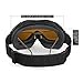 OutdoorMaster OTG Ski Goggles - Over Glasses Ski/Snowboard Goggles for Men, Women & Youth - 100% UV Protection (Black Frame + VLT 53% Orange Lens)