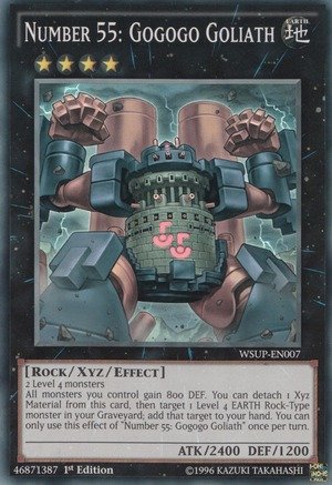 Yu-Gi-Oh! - Number 55: Gogogo Goliath (WSUP-EN007) - World Superstars - 1st Edition - Super Rare