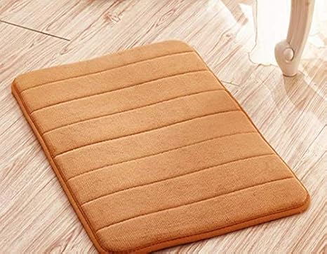 Amazon Com Bathroom Rug Bath Mat Runner 40 X 60 Cm Shaggy Washable Non Slip Bath Rugs For Bathroom Shower Soft Plush Chenille Absorbent Carpets Mats Orange Home Kitchen