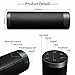 Portable Wireless Bluetooth Speakers, Outdoor Home Hi-Fi LED Speaker with Lights Built-in Mic,AUX,TF, FM Radio,Hands Free Support for Ipad, iPhone, Samsung,Galaxy Black