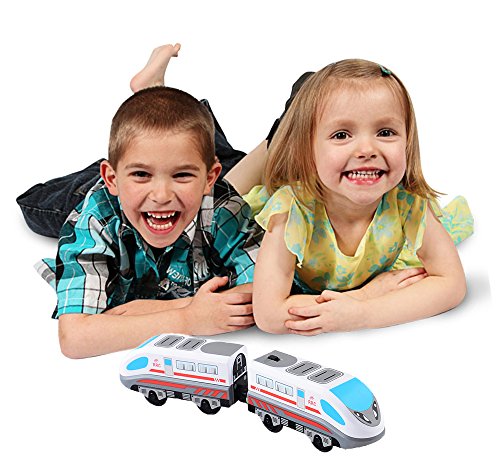image for ZONXIE Magnetic Battery Operated Action Train Powerful Engine Bullet T