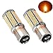 Bonlux 5W LED 1157 Ba15d Double Contact Bayonet Bulb 10-30V DC Warm White Double Connector Parallel Pin 1076 1130 1176 1142 LED 50W Replacement Bulb for Car RV Camper Lighting (Pack of 2)