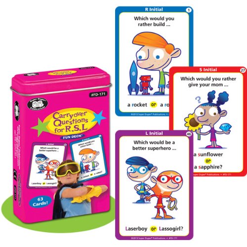 Carryover Questions for R, S, L Fun Deck Flash Cards | Educational Learning Resource for Children