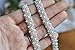 QueenDream Elegant Wedding Silver Rhinestone Applique with Pearls 2yards