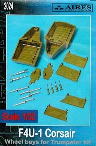 Aires 1:32 F4U-1A Corsair Wheel Bay for Trumpeter Kit - Resin Update #2024