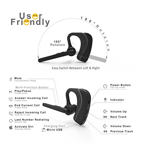 image for ANTIANT Professional Wireless Bluetooth Headset Business Headphones w/