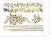 Terra Tattoos Gold Black Metallic Temporary Tats 75+ Vintage Designs Floral, Mandalas, Vines, Roses Waterproof Nontoxic Lasting Perfect for Beach, Festivals, & more!