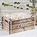Ginger Ray Wooden Effect Card Crate Box ideal for weddings & parties - Beautiful Botanics