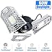 Myteaworld LED Garage Lights 2 Pack 120W Garage Lights Ceiling Led 12000LM Deformable Led Garage Lights with 4 Adjustable Panels ​Led Shop Lights for Garage 6500K