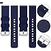 Watch Band, Quick Release Silicone Vetoo Watch Bands, Choose Color and Width 18mm, 20mm, 22mm, Rubber Replacement Band for Traditional & Smart Watch
