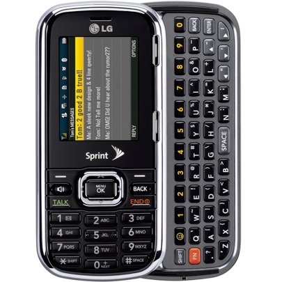 LG Rumor 2 LX265 Black Sprint Cell Phone