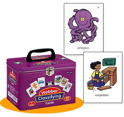 Super Duper Publications Set of 7 Webber Classifying Card Decks Educational Learning Resource for Children
