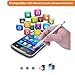 E-SDS Stylus Pens for Touch Screens with Fine Point Tip, Active Stylus Pen for Touch Screens Cell Phones, iPad, and Other Tablets Silver