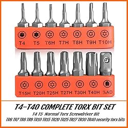 Torx Bit Set, TEKPREM 14-Piece Security Torx
