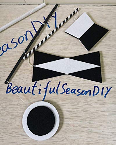 image for BeautifulSeasonDIY Munari Baby mobile Montessori Mobile white black fe