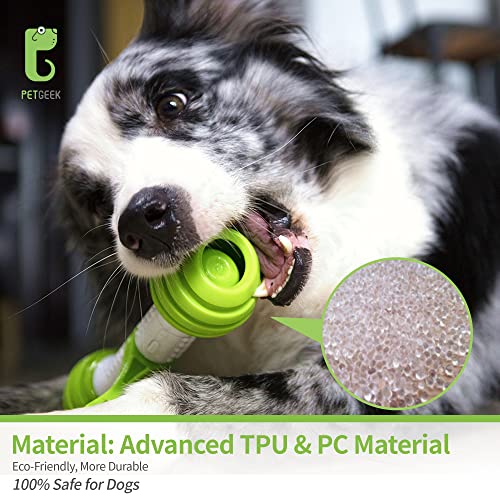 Petgeek Interactive Dog Bone Toys Electronic Dog Enrichment Toys To Chase Automatic Dog Moving Toy For Medium Large Dogs Boredom Usb Rechargeable Safe Material Funny Dog Toy Indoor Outdoor