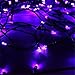 Purple Solar String Lights Christmas Lights Outdoor 200Led Solar Powered 72foot Twinkle Fairy Lights Ambiance Sensor Control for Home Indoor Decor Xmas Tree Patio Garden Wedding Party Landscape Lawn