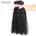 Brazilian Kinkys Curly Hair 3 Bundles 16 18 20 inch Unprocessed Virgin Brazilian Curly Human Hair Extensions Natural Black Brazilian Hair