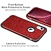 Vofolen Bling Case for iPhone XR Case iPhone 10R Cover Glitter Full-Body Protection Heavy Duty Hybrid Protective Hard Shell Silicone Rubber Armor with Front Bumper for iPhone XR 10R (Red)