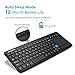 VicTsing Ultra-Slim Mini Wireless Touchpad Keyboard, All-in-One Wireless Keyboard with Built-in Multi-Touch Trackpad for Smart TV HTPC PC Tablet Google Laptop Windows Android - Black