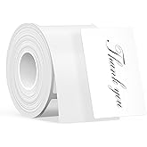SUPVAN T50M Series Label Maker Tape, 1.57" × 2.36" (40mm × 60mm) 130 Labels/Roll Genuine Laminated Thermal Label Tape Refill, Waterproof Oilproof Highly Adhesive Auto Detect Labels, White