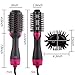 Hot Air Brush,Hair Dryer Brush, One Step Hair Dryer & Volumizer, Styler for Straightening, Curling, Salon Negative Ion Ceramic Electric Blow Dryer Rotating Straightener Curl Brushthumb 4