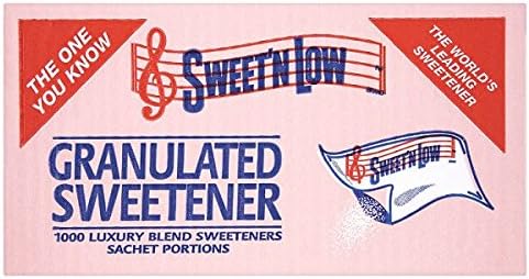 Sweet'n Low Granulated Sweetener 1000 Sachet Portions (Pack of 4 x 1000s)