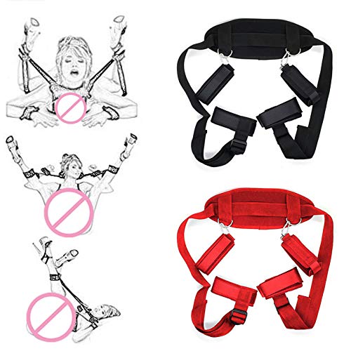 BONDAGE-BSDM-Cinghia-Aiuto-di-Sonno-Ultra-Larga-Pad-Ultra-Morbido-Cuscino-Polsini-Regolabili-in-Lunghezza