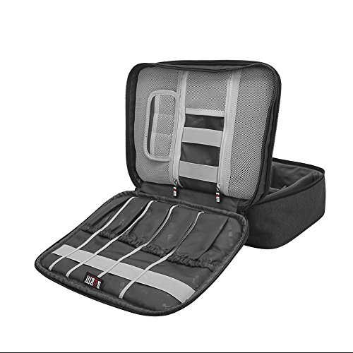 image for BUBM Travel Organizer, Electronic Accessories Storage Bag for Cord, Me