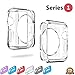 Apple Watch Case 38mm Series 1 [Clear] Snap on Liquid Crystal Bumper Cover Protector of [Premium] TPU Silicone Slim Lightweight Case for iWatch/Sport/Edition 2015 (Transparent Clear)