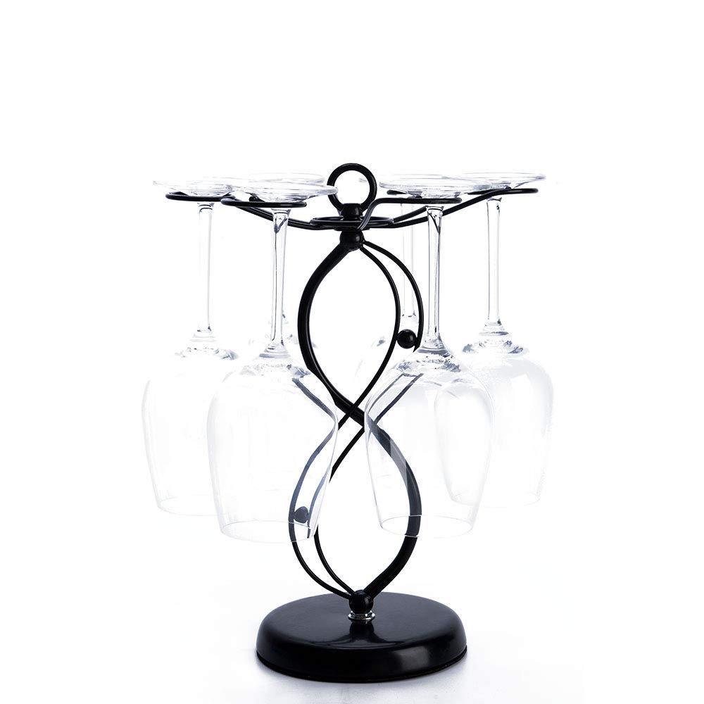Best under cabinet wine glass holder in black