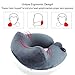 CrazyFire Inflatable Travel Pillow, U Shaped Inflatable Neck Cervical Head Pillow,Soft Compact Lightweight Travel Air Pillows+Soft Carrying Bag+Eye Mask+Ear Plug for Sleeping on Airplane,Car,Train
