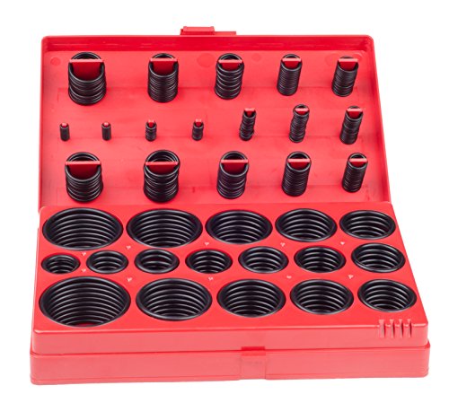 407PCS Inch O-Ring Kit, 407 Orings in 32 Universal Sizes, Buna-N Rubber 70A Durometer, SAE AS-568, Automotive Car Vehicle Plumbing Gasket Set Faucet Repair Stop Leaks Assortment