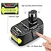 Firstpower 18V 6.0Ah P108 Lithium Battery Replace for Ryobi 18V Lithium Ion Battery P102 P103 P104 P105 P107 P108 for 18-Volt ONE+ Plus Power Tool