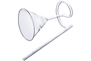 Ipetboom Spiral Martini Cocktail Glass with Straw, Decorative Long Stem Wine Glass for Parties and Wine