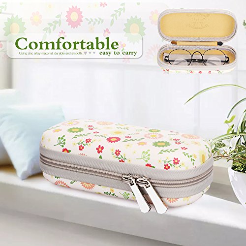 Skycase Sunglasses Case for Women Semi Hard Eyeglasses Case Holder Floral 63 - Thumbnail 5