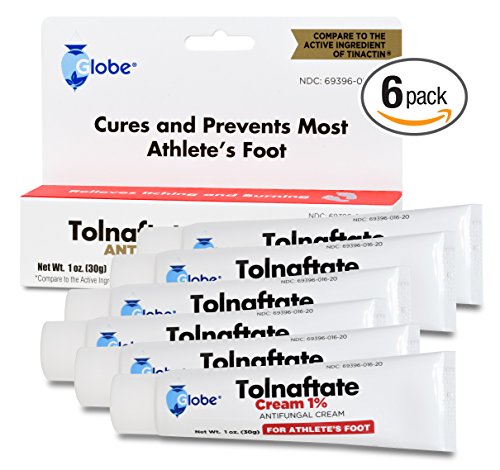 [6 Pack] Tolnaftate Cream USP 1% Antifungal Compare to Tinactin (Total 6 OZ)