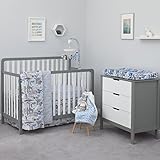 Dwell Studio Safari Skies Animal/Jungle 3 Piece Crib Bedding Set, Blue/Gray/Green/Taupe