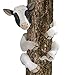 Bits and Pieces-Tree Hugger Cow Garden Peeker-Polyresin Outdoor Tree Sculpture - Whimsical Garden Decoration