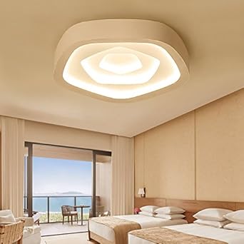Lemumu Die Beleuchtung Der Raum Led Licht Deckenleuchte Wohnzimmer Schlafzimmer Minimalistisch Beleuchtung Salz Studio Art Deco 55cm 36w Wuji Dimming Amazon De Beleuchtung