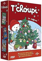 T'choupi - Le Coffret - Le Plus Beau Sapin De Noël + T'choupi Fait Son Spectacle + La Cabane Des Copains - Pack