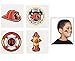 Fun Express - Firefighter Tattoos (72pc) for Birthday - Apparel Accessories - Temporary Tattoos - Regular Tattoos - Birthday - 72 Pieces