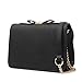 Small Crossbody Purse Wallet Pu Leather Bags with Bowknot Chain Strap for Women Shoulder Handbags (Black)