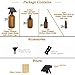Amber Glass Bottle – 3pcs 16oz Trigger Sprayers,3pcs 3.4 oz Sprayer Bottle,3pcs 1 oz Dropper Bottle,3pcs Roller Bottle including Bottle Labels, Caps,Droppers and Funnels